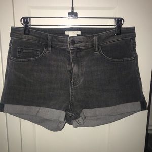 Grey Denim Shorts